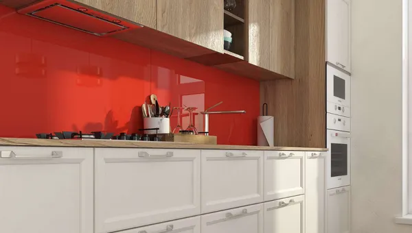 Фартуки для кухни из стекла: всё, что нужно знать об этом