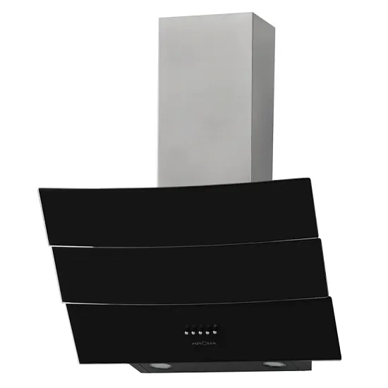 INGA 600 inox/black push button вытяжка кухонная