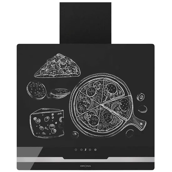 DOMENIKA 600 BLACK/INOX S вытяжка кухонная DOMENIKA 600 BLACK/INOX S вытяжка кухонная