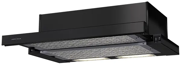 KAMILLA 600 2DN BLACK вытяжка кухонная